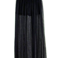 Chiffon Sheer Skirt - Thumbnail 1