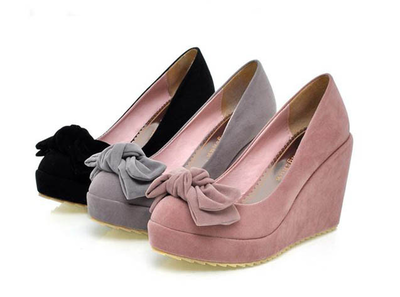 Cute Bowtie Wedges