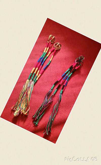 Long Wrapped Fringes (10in) w/clips