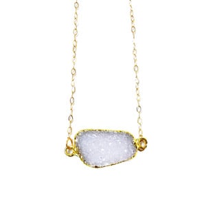 Natural Druzy Necklace