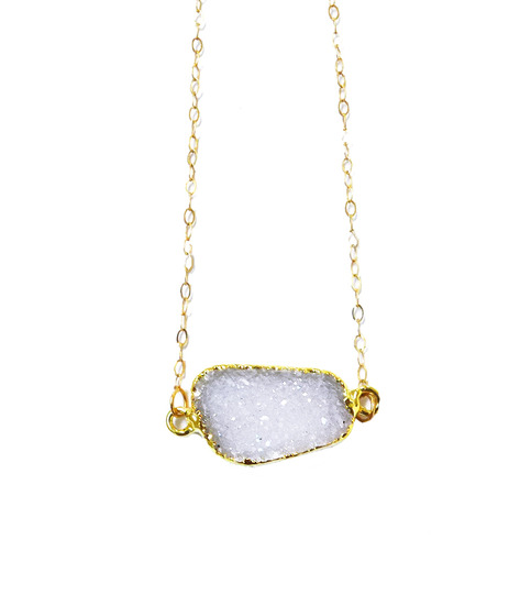 Natural Druzy Necklace