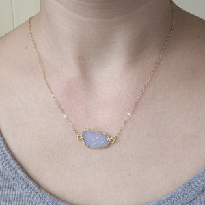 Natural Druzy Necklace - Thumbnail 2