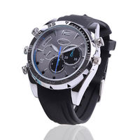 16GB 1080P HD Spy Camera Watch Metal - Thumbnail 1