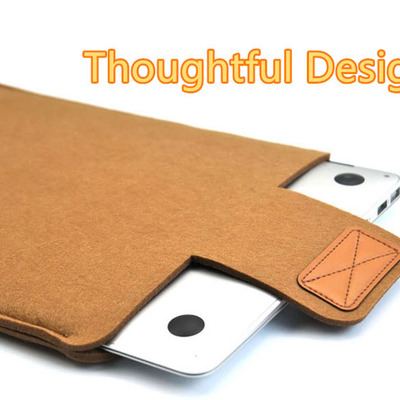 Best light grey 12 13 15 17 inch macbook surface felt sleeve bag mb1201