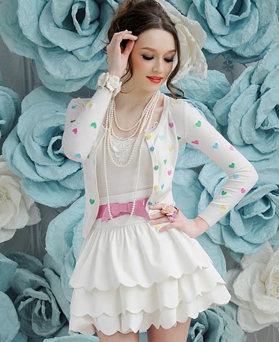 Color Hearts Cardigan