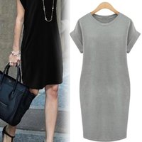 Casual Boyfriend Tee Dress - Thumbnail 2