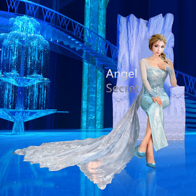 J999 elsa costume with cl28 park version cape