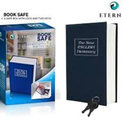 New eternal™ dictionary hidden book safe lock secret security money stash w/ key - Thumbnail 2