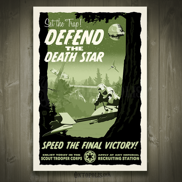 Defend the Death Star - ARTIST PROOF