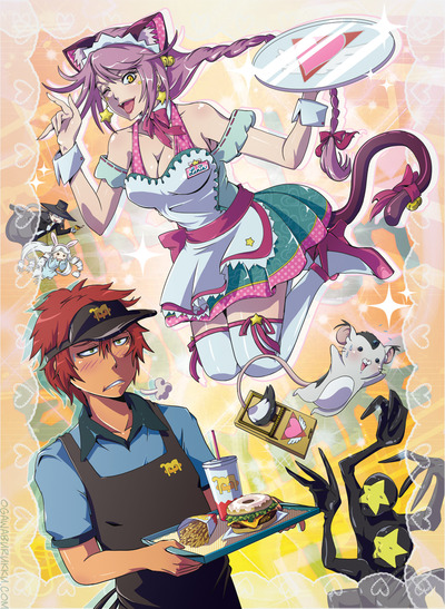 FaLLEN Whimsical Waitress B3-Size Poster