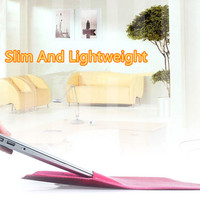 Cool Red Leather Bag Case For 12 Inch Macbook MB1202 - Thumbnail 2