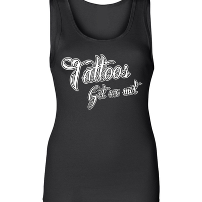 Tattoo's get me wet ladies tank # 902