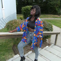 Color Block Blouse - Thumbnail 1