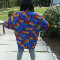 Color Block Blouse - Thumbnail 2