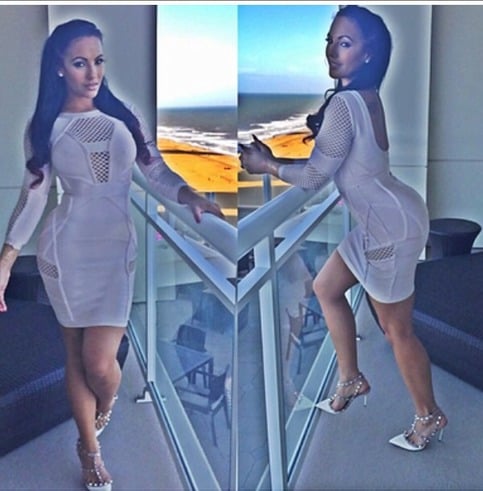 Winter White Bandage Dress