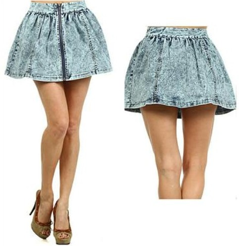 Denim Skater Skirt