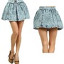Denim Skater Skirt - Thumbnail 1