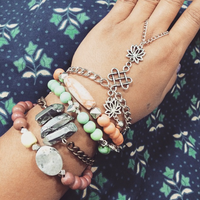 Lotus Love Hand Harness in Silver - Thumbnail 1