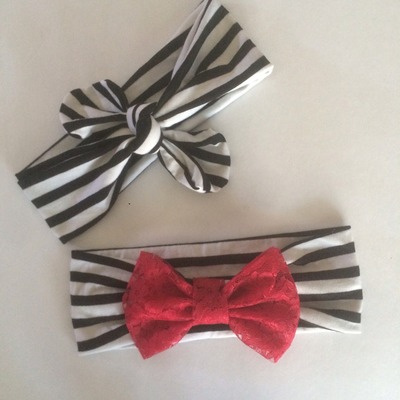 Mommy and me stripes headwraps