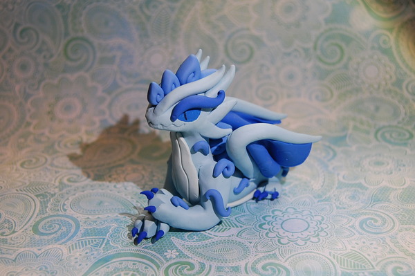 Blue Swirl Dragon