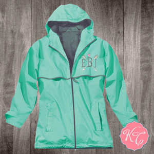 Embroidered: ARROW Monogram Ladies Rain Jacket