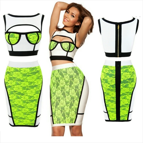 Electra Lace and Green Set