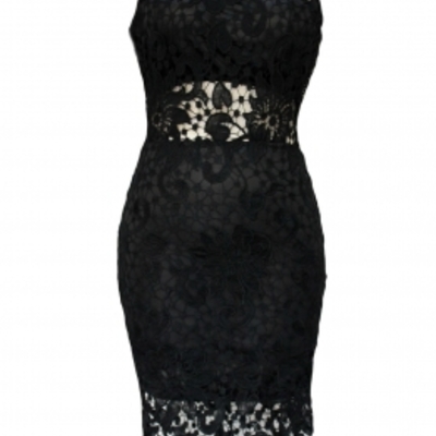 Cool out black lace dress
