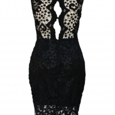 Cool out black lace dress