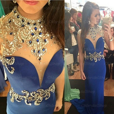 Long prom dress, blue prom dress, long dress gown, special occasion dress, 2018 prom dress, long evening dress, bd14512