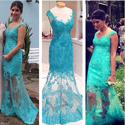 Long prom dress, lace prom dress, blue prom dress, occasion dress, new prom dress, long evening dress, bd14526