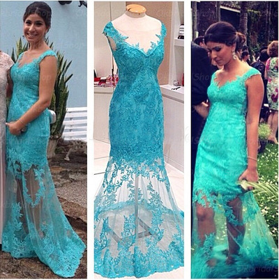 long prom dress, lace prom dress, blue prom dress, occasion dress, new prom dress, long evening dress, BD14526