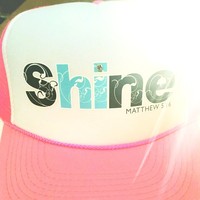 SHINE Ocean Dream Trucker Hat in Hot Pink - Thumbnail 1