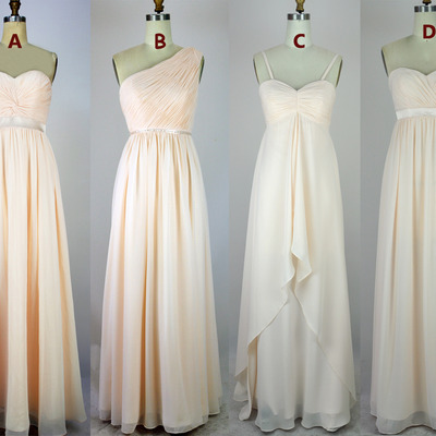 High quality bridesmaid dress,champange bridesmaid dress, chiffon bridesmaid dresses, mismatched bridesmaid dresses, bridesmaid dresses, 15041511