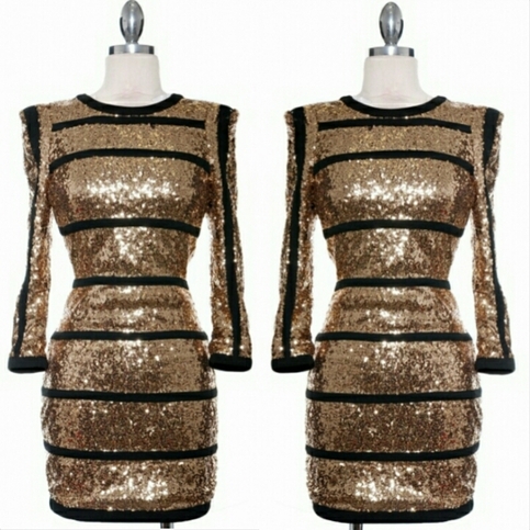 Gold Balmain Dress