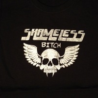 Shameless Bitch Shirt in Black & Pink - Thumbnail 1