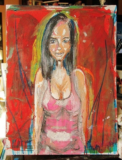 Sinistro, a painting by Ryan Lowrie