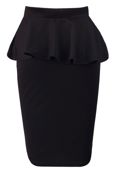 Black Peplum skirt