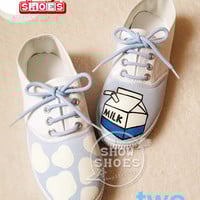 Harajuku milk cartons painted shoes - Thumbnail 1