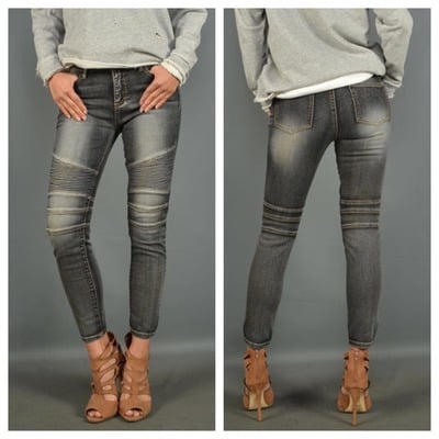 Charcoal motor jeans
