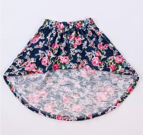 Floral Hi-Lo Skirt