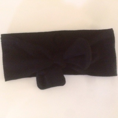 Black Tie Knot Headwrap