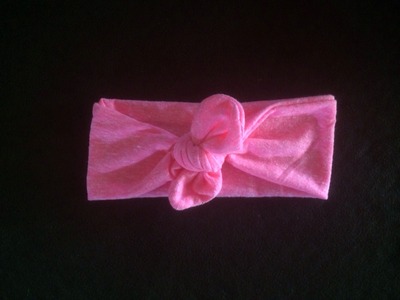 Hot Pink Tie Knot Headwrap