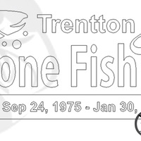 Customized Gone Fish'n Vinyl Decal Sticker (8" by 4")  - Thumbnail 1