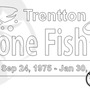 Customized Gone Fish'n Vinyl Decal Sticker (8" by 4") -1