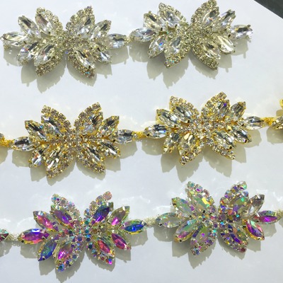 Crystal flower trim
