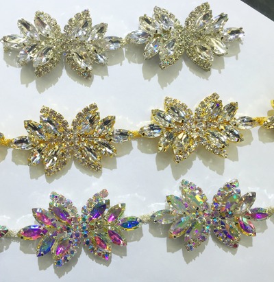 Crystal Flower Trim