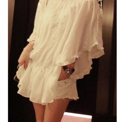 Chiffon batwing dress