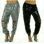 Distressed Sequins Joggers - Thumbnail 1