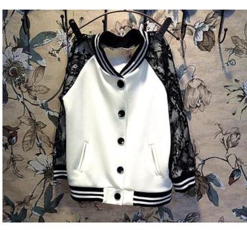 Lace Varsity Cardigan