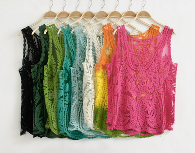 Lace Sleeveless Crochet Top